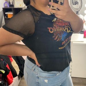 Black crop top